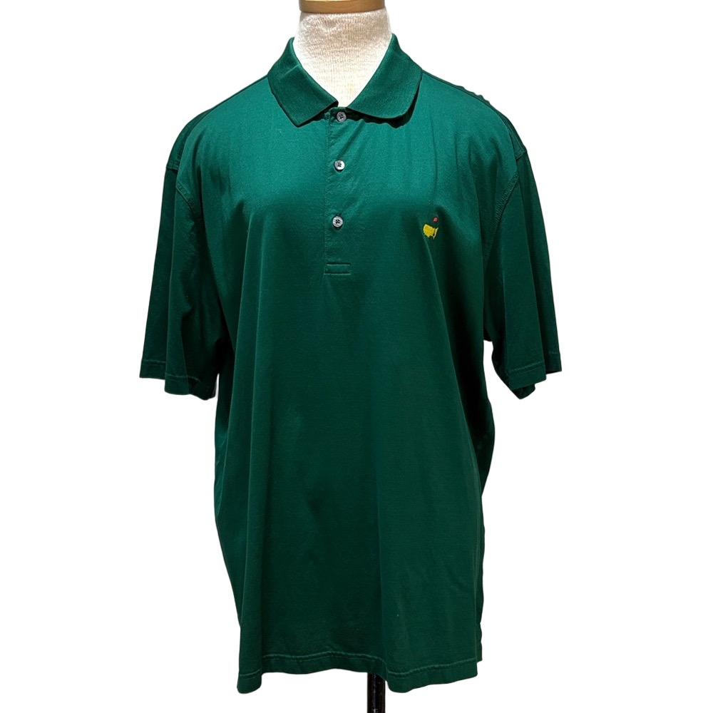 Masters Collection sz XL green pima cotton  polo  golf shirt with logo